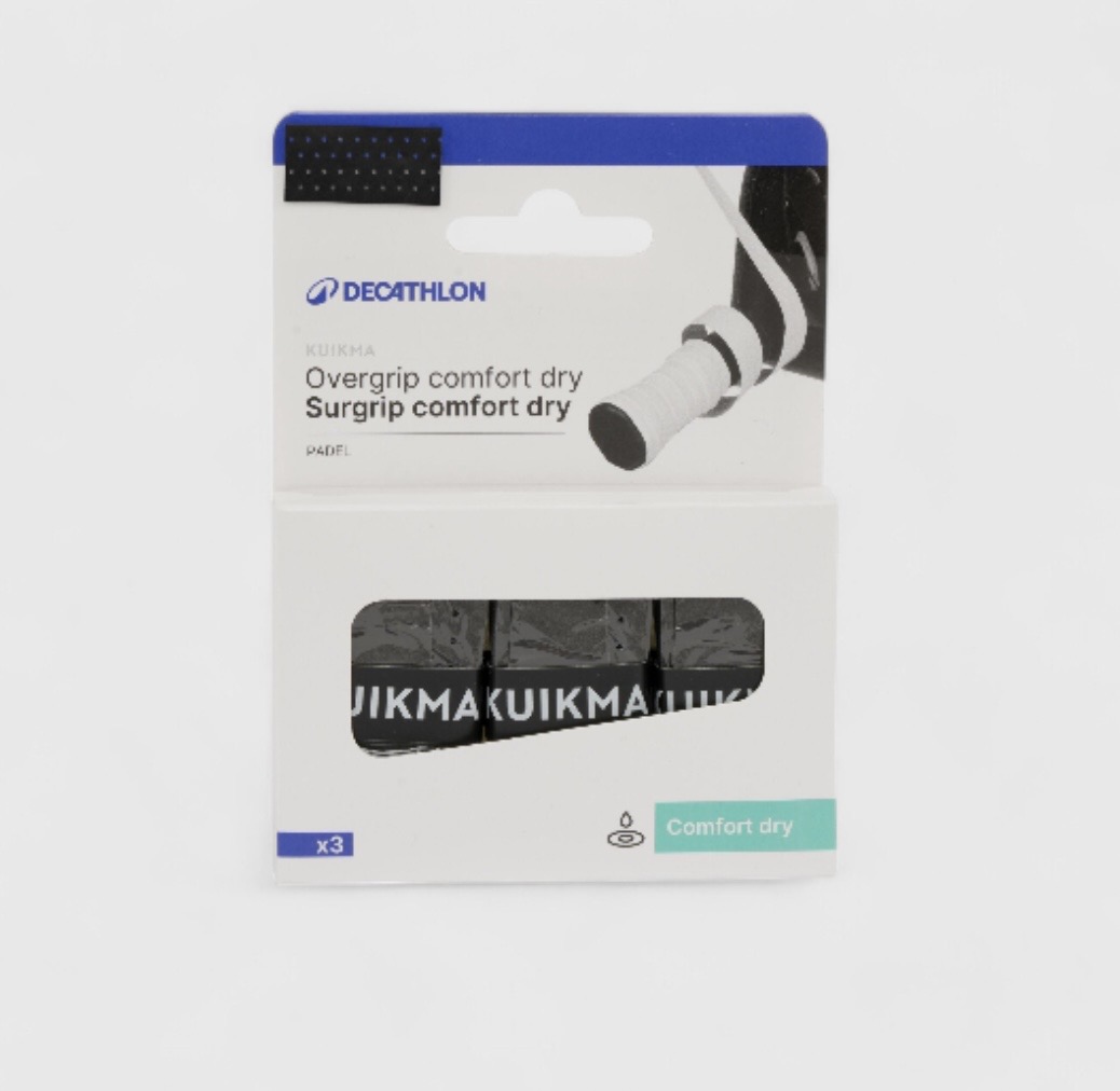 KUIKMA overgrip padel намотки обмотки COMFORT DRY чорні 3шт