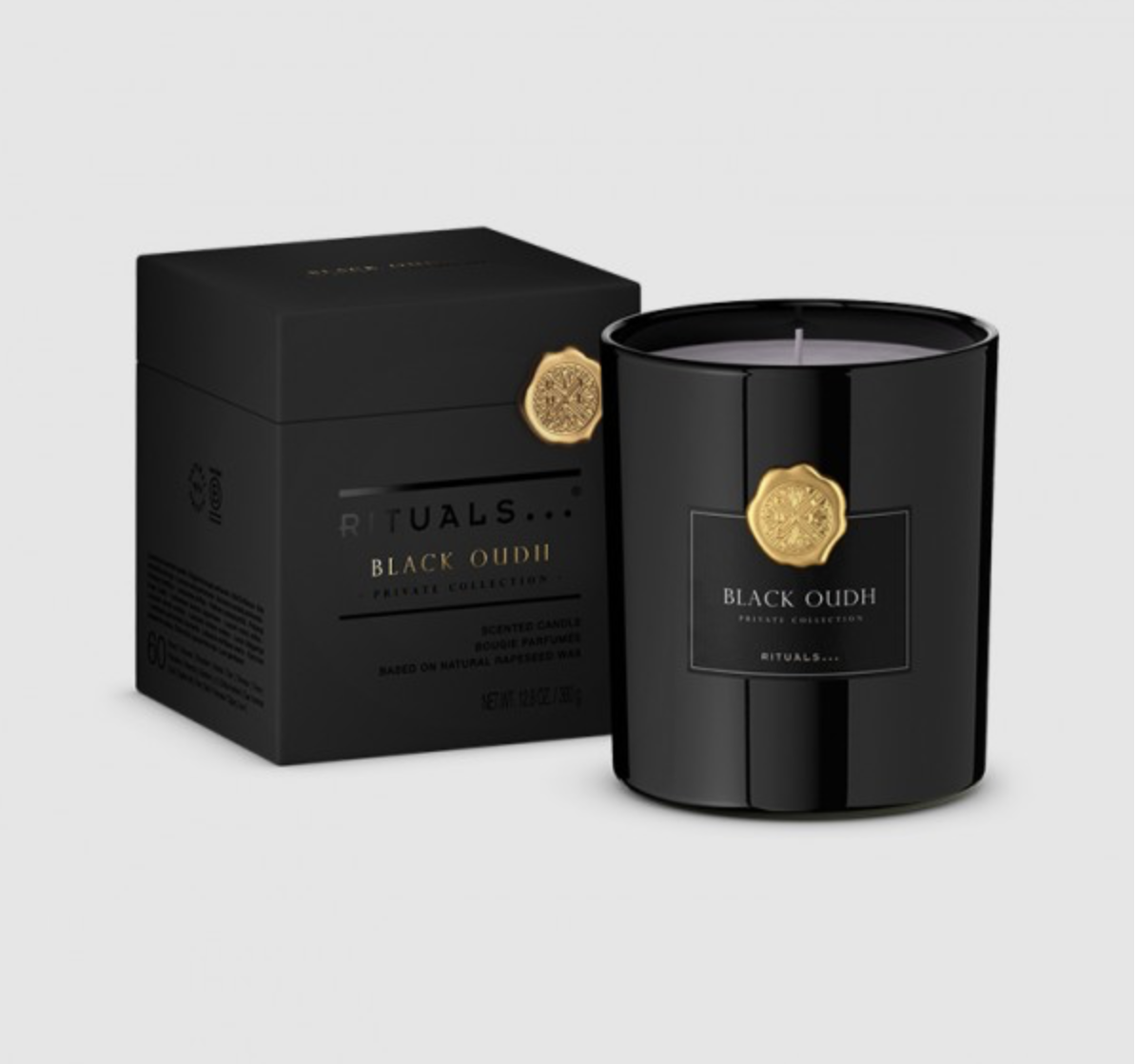 Ароматична Свічка - Rituals PRIVATE COLLECTION - Black Oudh Scented Candle luxury scented candle, 360 gr