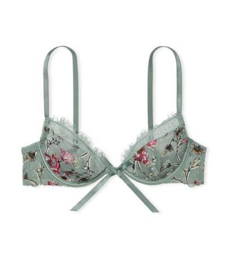 Бюстгальтер Victoria’s Secret Dream Angels Boho Floral Embroidery Bra & Brazilian size 32DD