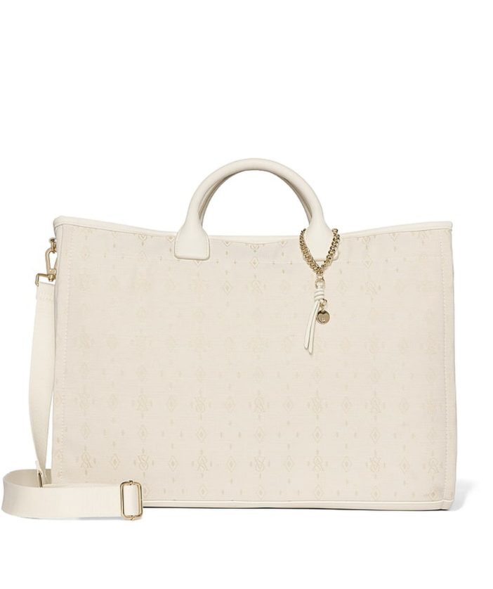 Сумка молочна Victoria’s Secret Handle Tote Bag White Foyard