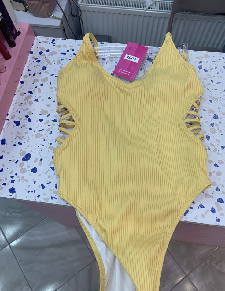 Купальник жовтий суцільний Victoria's Secret Size XS