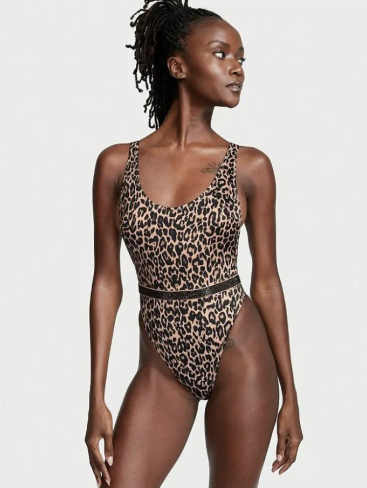 Купальник леопардовий суцільний Victoria's Secret Size M