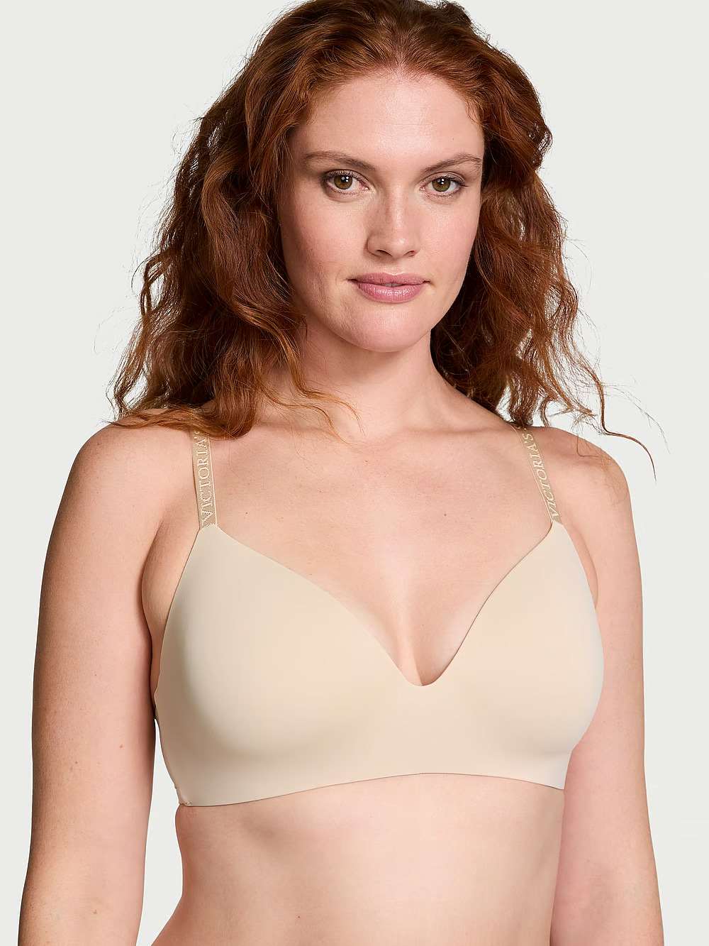 Бюстгальтер беж The T-Shirt Lightly Lined Wireless Bra від Victoria's Secret 34C