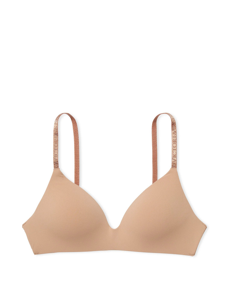 Бюстгальтер беж темний The T-Shirt Lightly Lined Wireless Bra від Victoria's Secret 34C