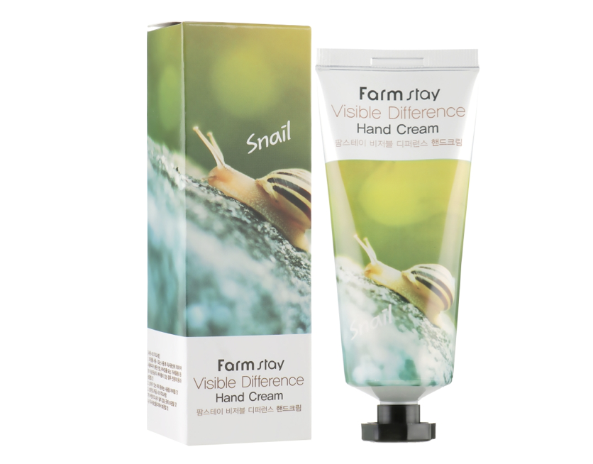 Крем для рук живильний з муцином равлики FarmStay Visible Difference Snail Hand Cream 100ml
