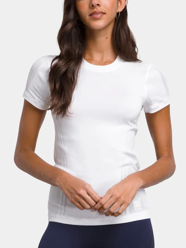 Wilson футболка Pro Seamless Tee Field біла M