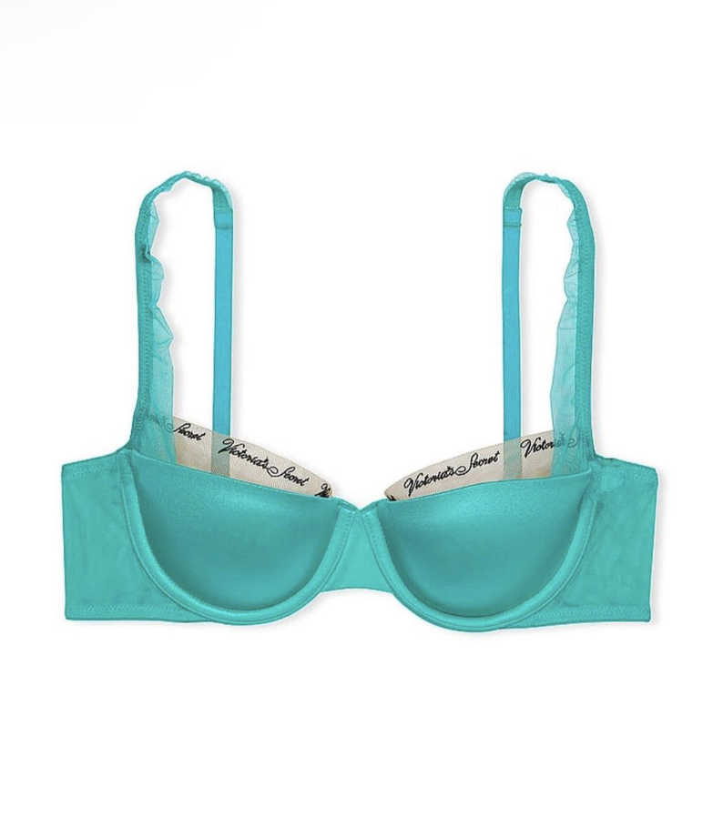 Бюстгальтер бірюзовий Victoria’s Secret Aqua Sea Green Balcony Icon Balcony Bra Size 32D