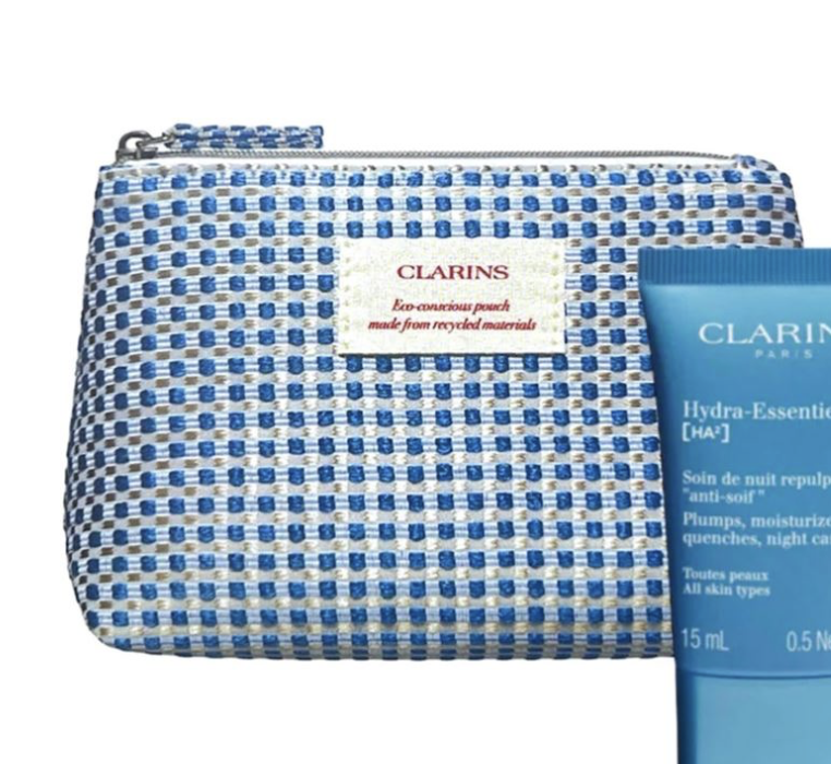 Clarins косметичка синя
