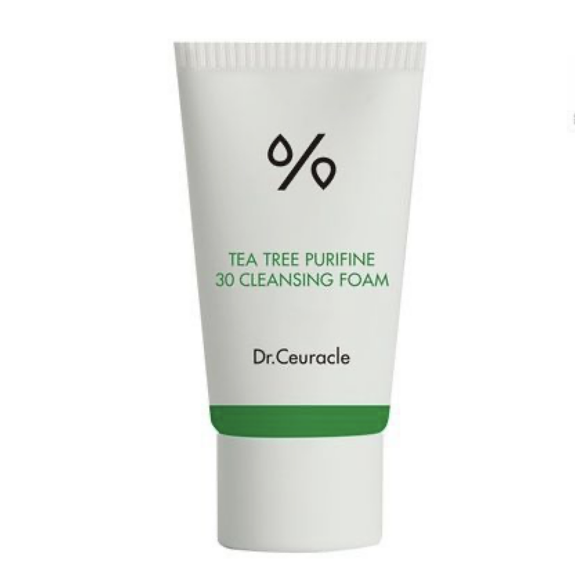 Гель-пінка для вмивання з екстрактом чайного дерева Dr.Ceuracle Tea Tree Purifine 30 Cleansing Foam міні 10ml