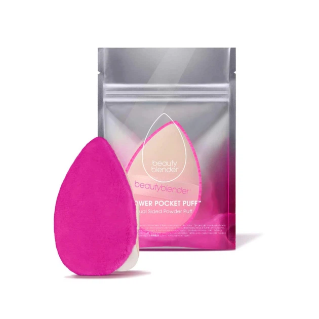 Подвійна пухівка для пудри Beautyblender Power Pocket Puff Dual-Sided, рожево/бежевий