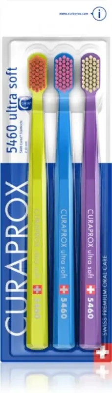 Набір зубних щіток Curaprox CS 5460 Ultra Soft ультрам'яка 3 шт