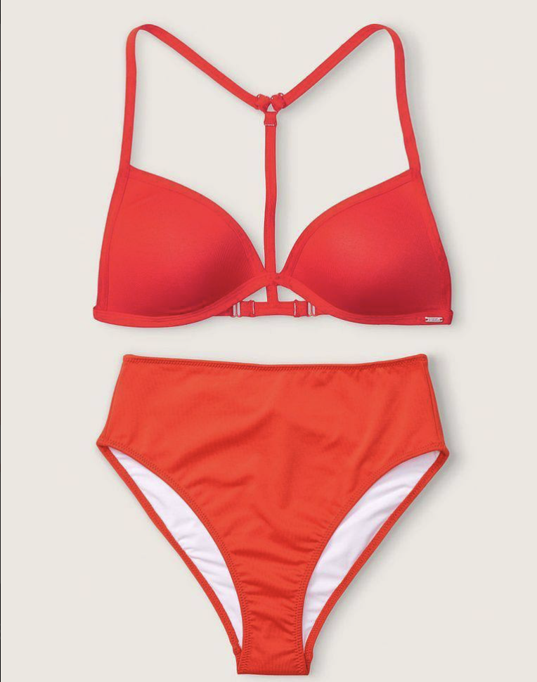 Купальник червоний Victoria's Secret PINK с push-up Size M