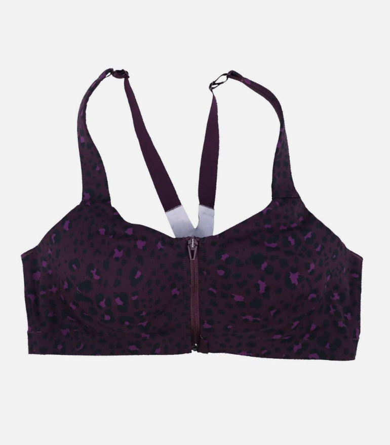 Спортивний топ фіолетовий із замочком Victoria's Secret Knockout Front Close Sports Bra Athletic Coverage Multi New Size 36C