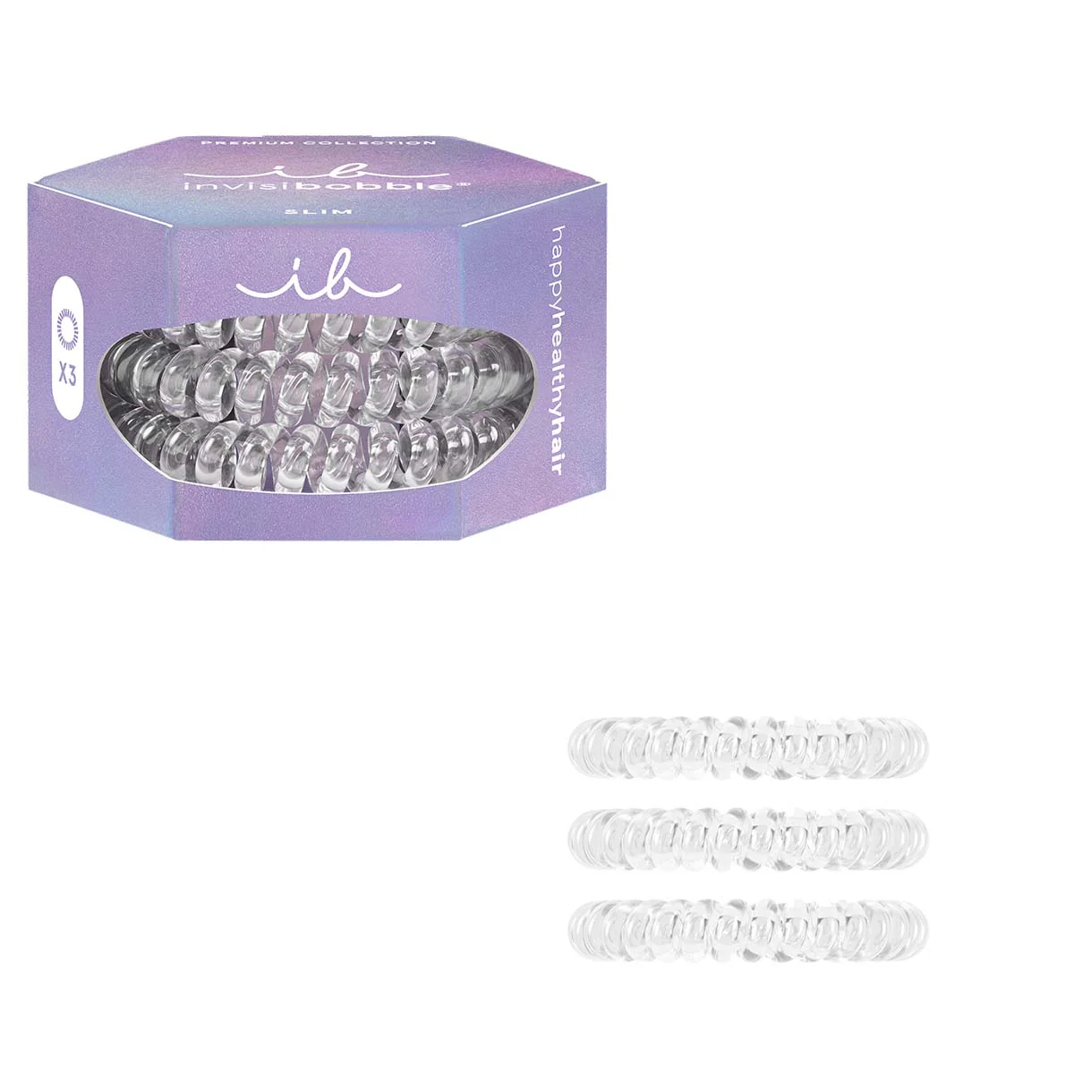 Резинка-браслет для волосся invisibobble SLIM PREMIUM Crystal Clear
