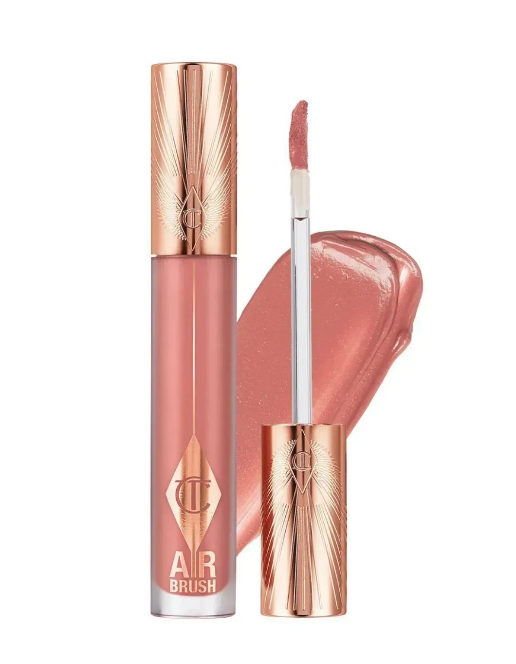 Рідка матова помада Charlotte Tilbury Airbrush Flawless Matte Lip Blur Liquid Lipstick - Pillow Talk Blur