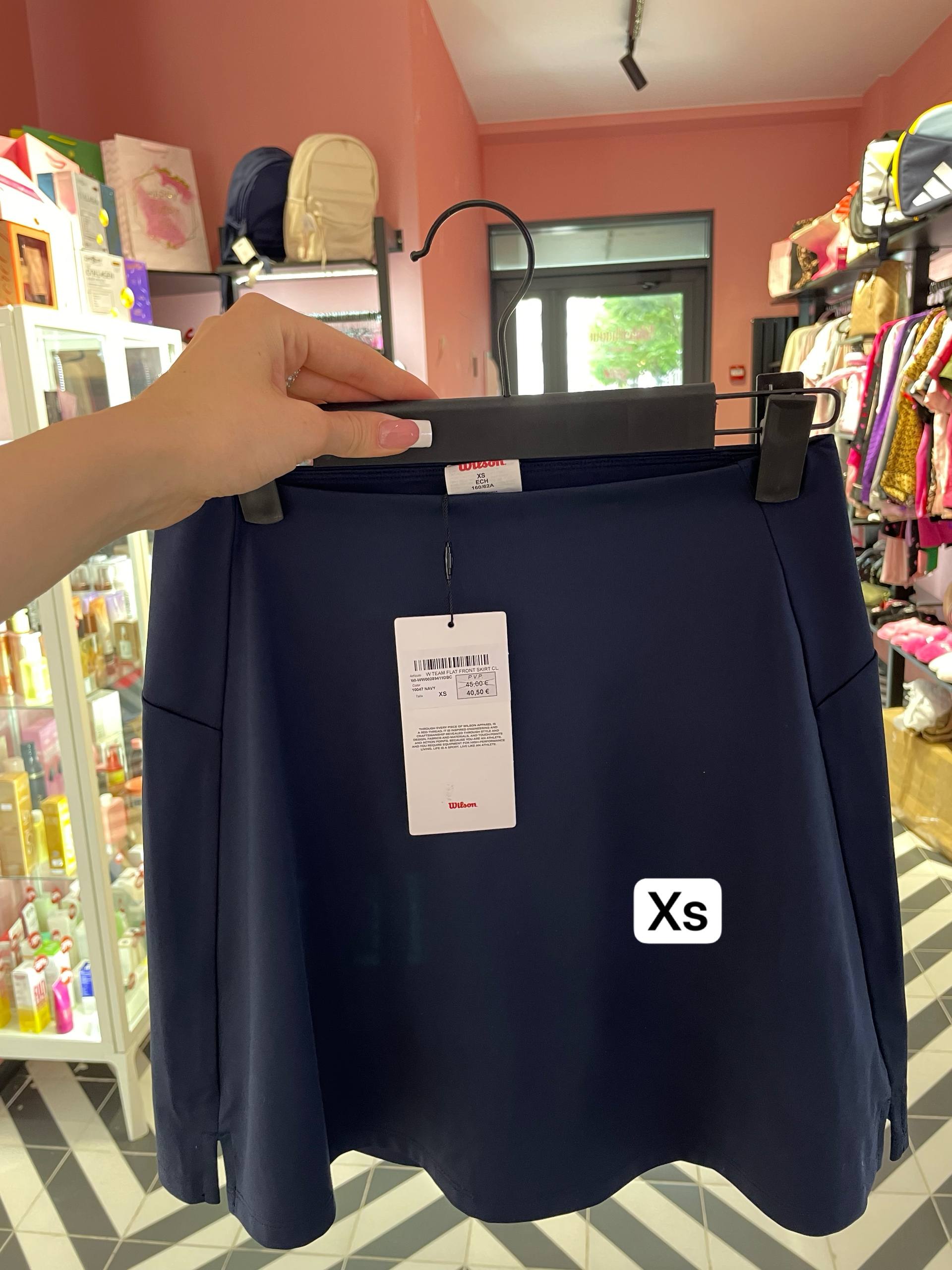 Спідниця тенісна Wilson синя Xs