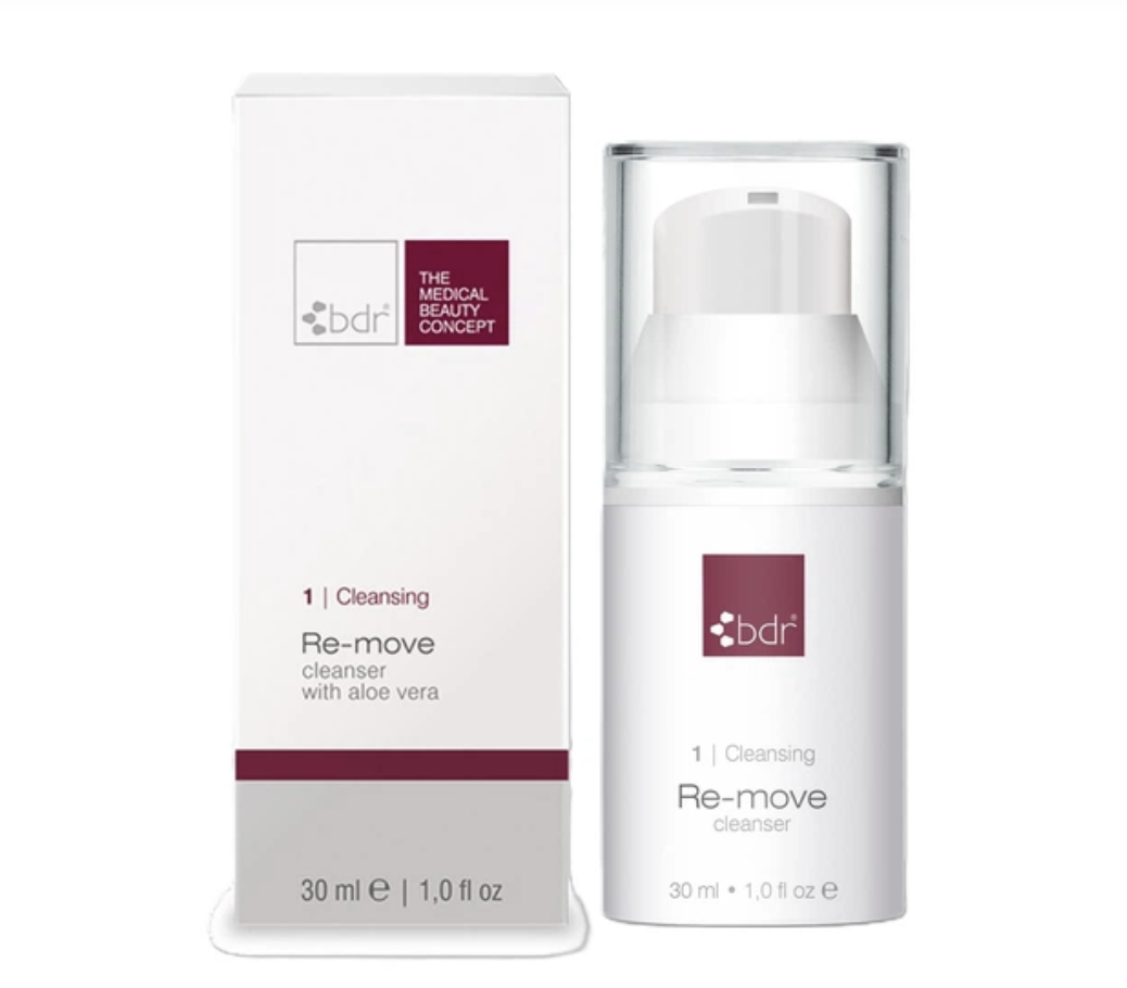 Молочко для очищення шкіри обличчя BDR - Cleansing Re-move Cleanser with aloe vera 30ml