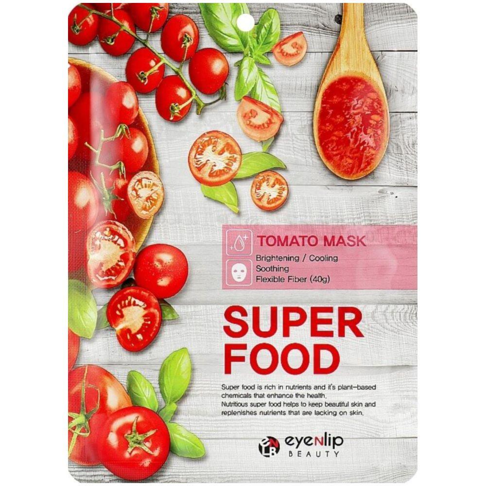 Тканинна маска для обличчя томат eynlip super food tomato mask