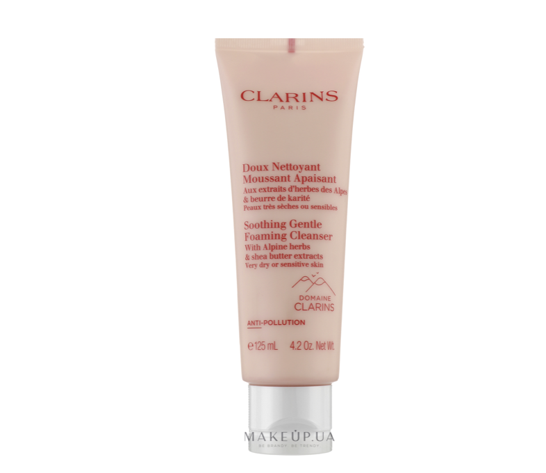 Заспокійливий пінний крем з альпійськими травами Clarins - Clarins Soothing Gentle Foaming Cleanser With Alpine Herbs 30ml