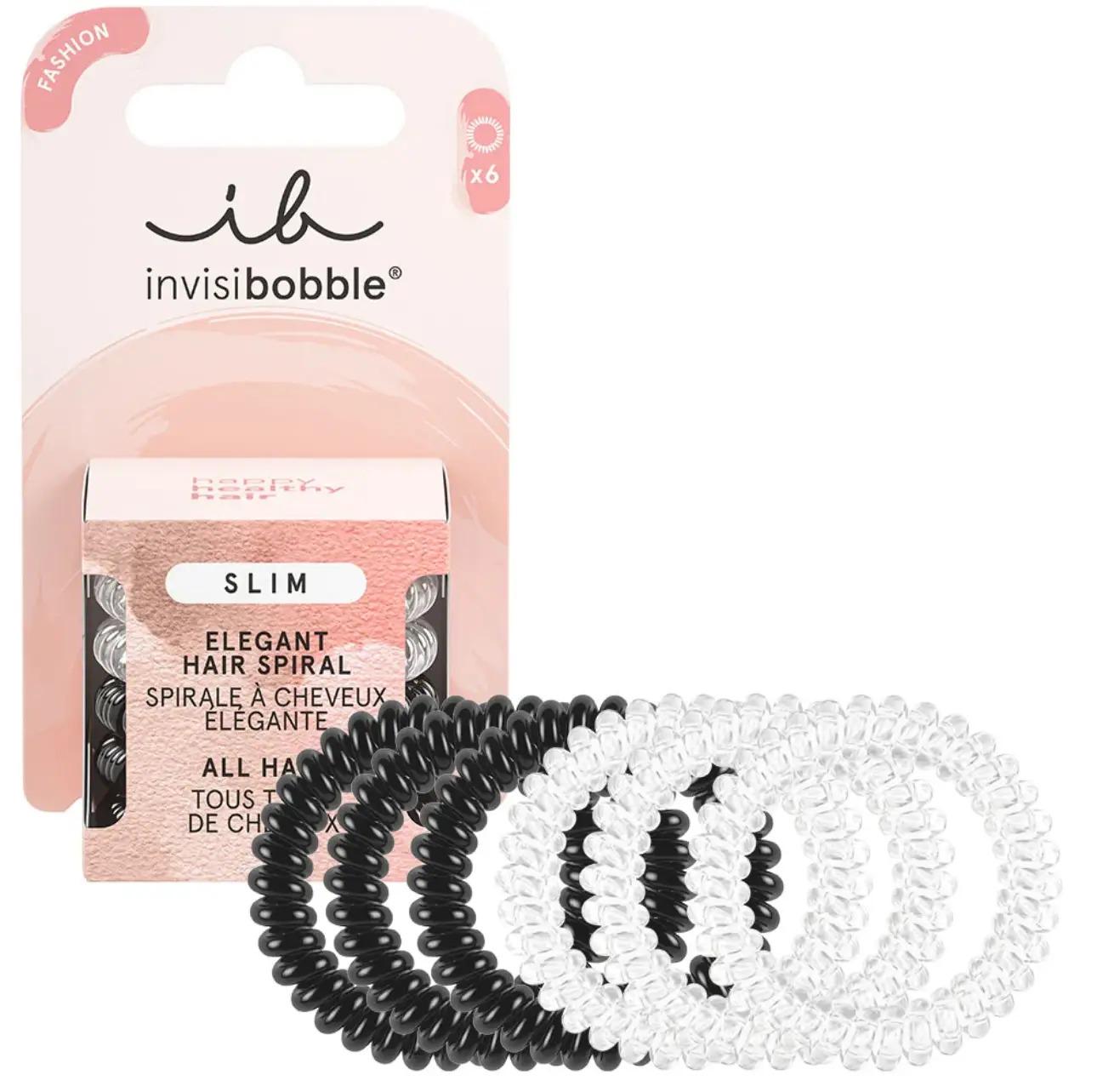Резинка-браслет для волосся Invisibobble Slim Day And Night, 6 шт