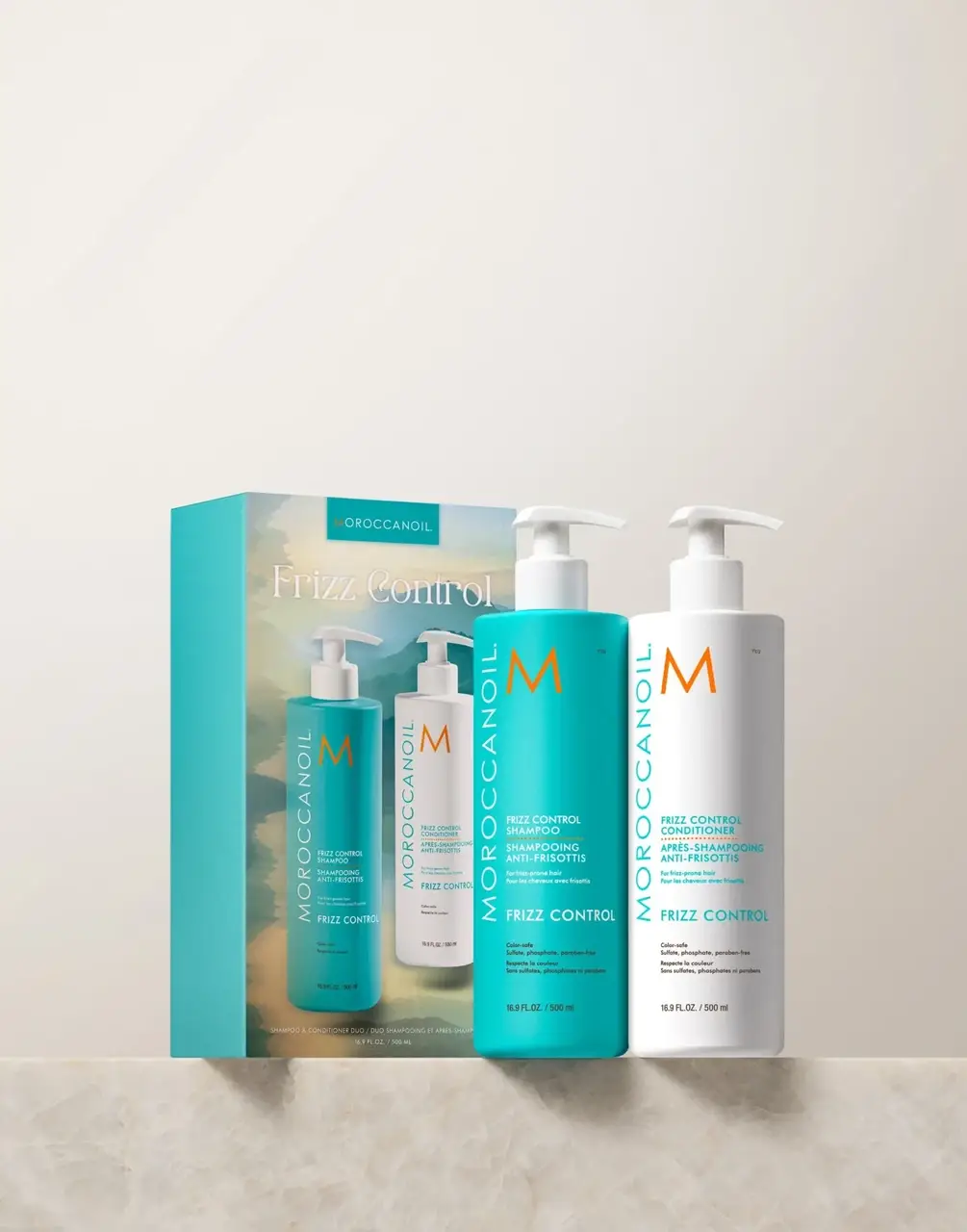 Набір контроль пухнастості MoroccanOil Duo 2025 Frizz Control шампунь і кондиціонер 500мл