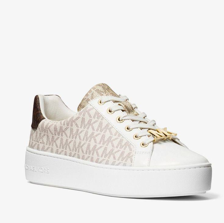 Кросівки Michael Kors poppy lace up vanilla US 7M (37)