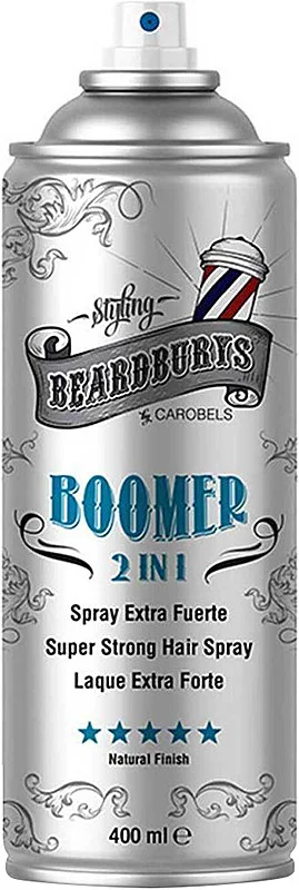 Лак для волосся з двома розпилювачами Beardburys Extra Strong 2 in 1 Boomer 400 мл