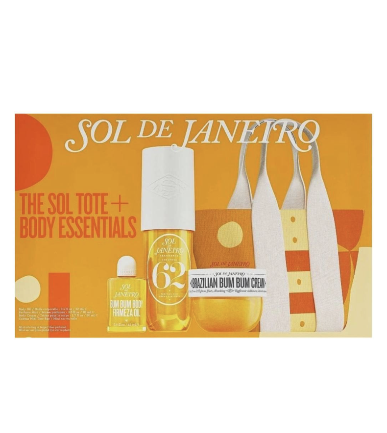 Подарунковий набір з сумкою Sol de Janeiro The Sol Tote + Body Essentials Set
