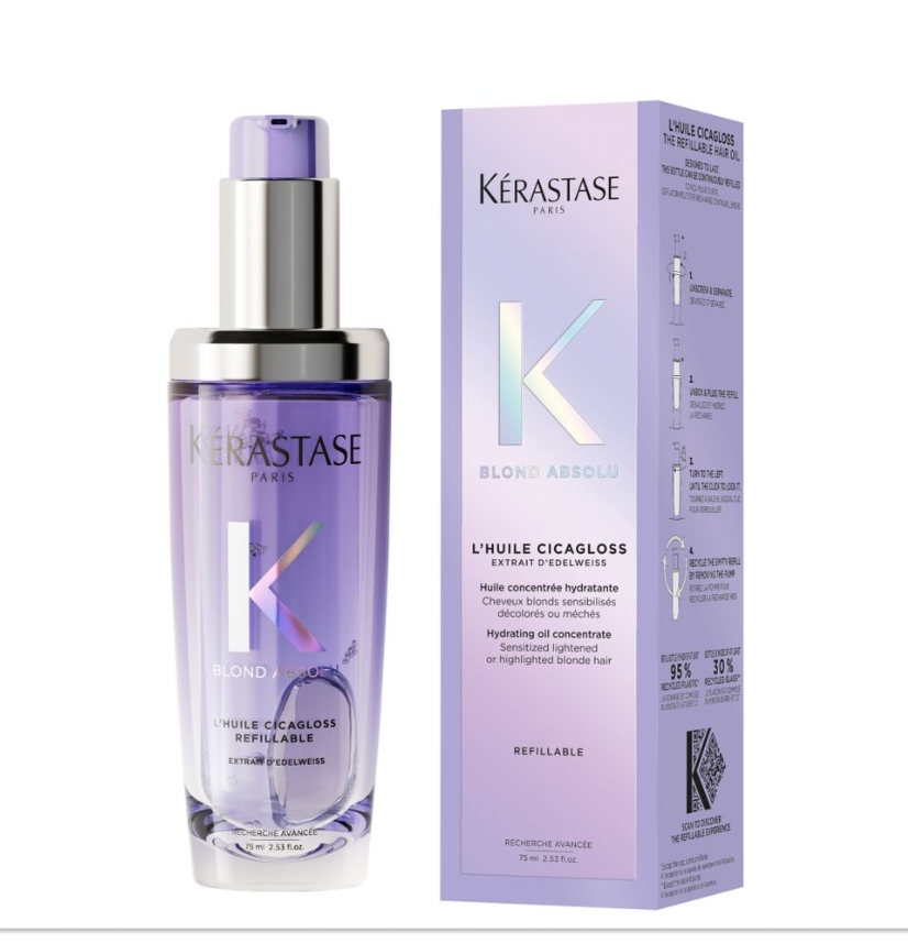 Kérastase Blond Absolu Cicagloss Hydrating Oil Concentrate Зволожуюча олійка-концентрат для освітленого або меліруваного волосся