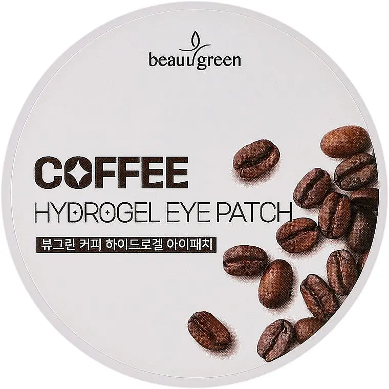 Тонізувальні гідрогелеві патчі з кофеїном Beauugreen Coffee Hydrogel Eye Patch 60шт