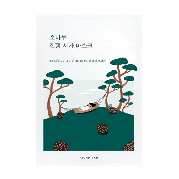 Тканинна маска для обличчя Round Lab Pine Calming Cica Mask