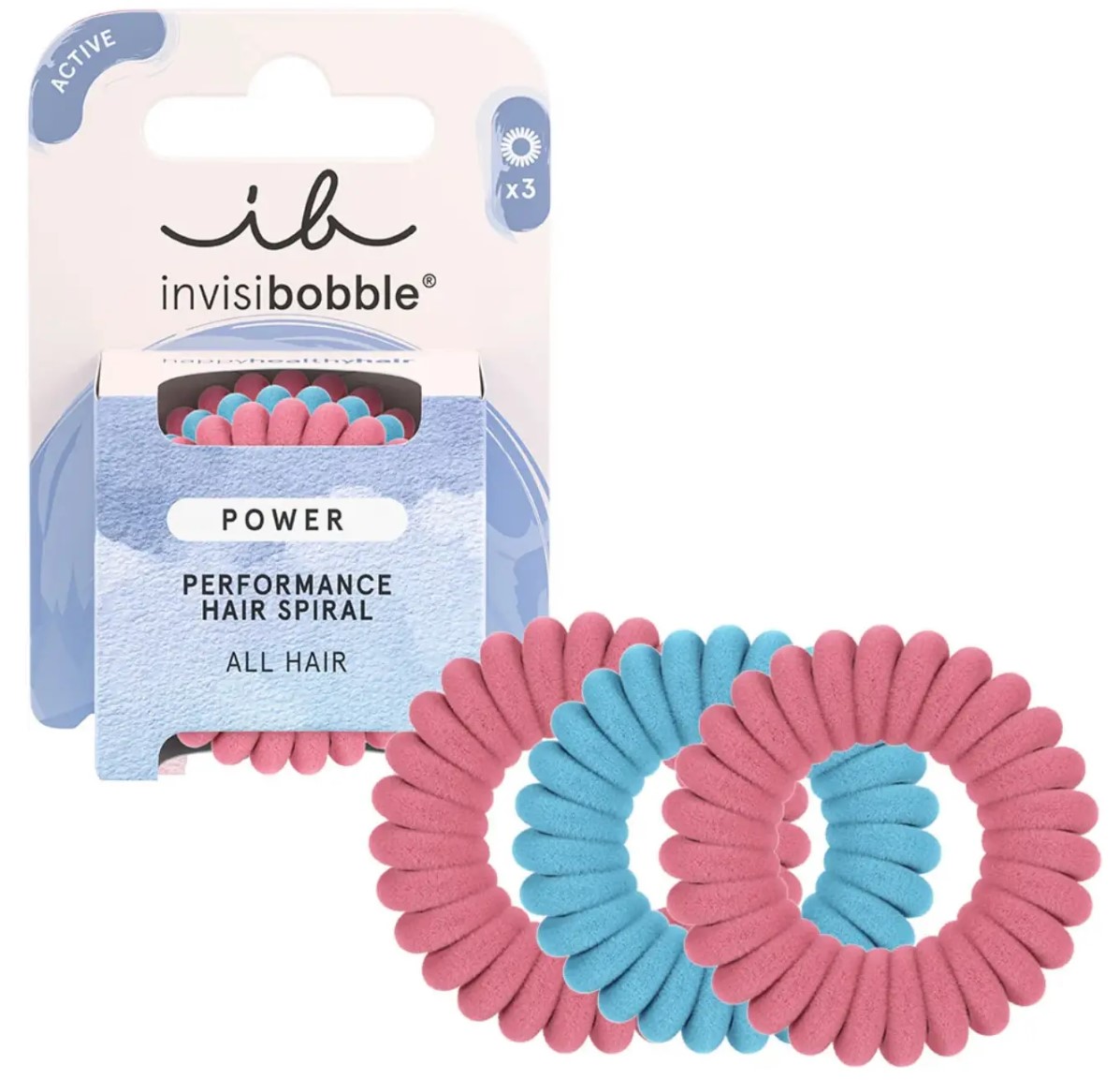 Резинка-браслет для волосся Invisibobble Power Rose and Ice 3 шт.