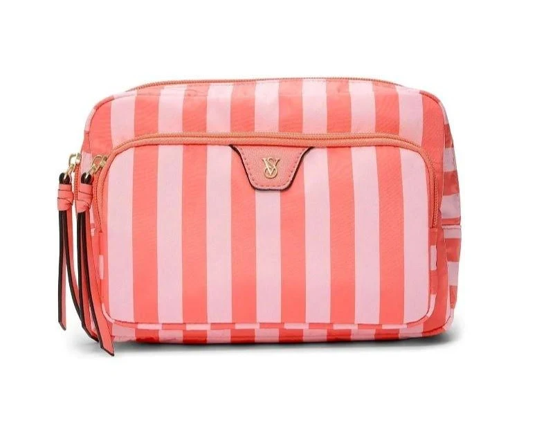 Косметичка помаранчева Victoria's Secret Summer 2-Piece Beauty Make Up Travel Bag New Size 9 x 6 x 3