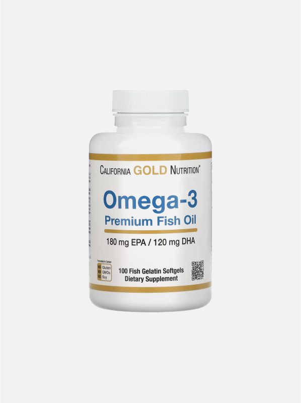 California Gold Omega-3 premium fish oil 100шт
