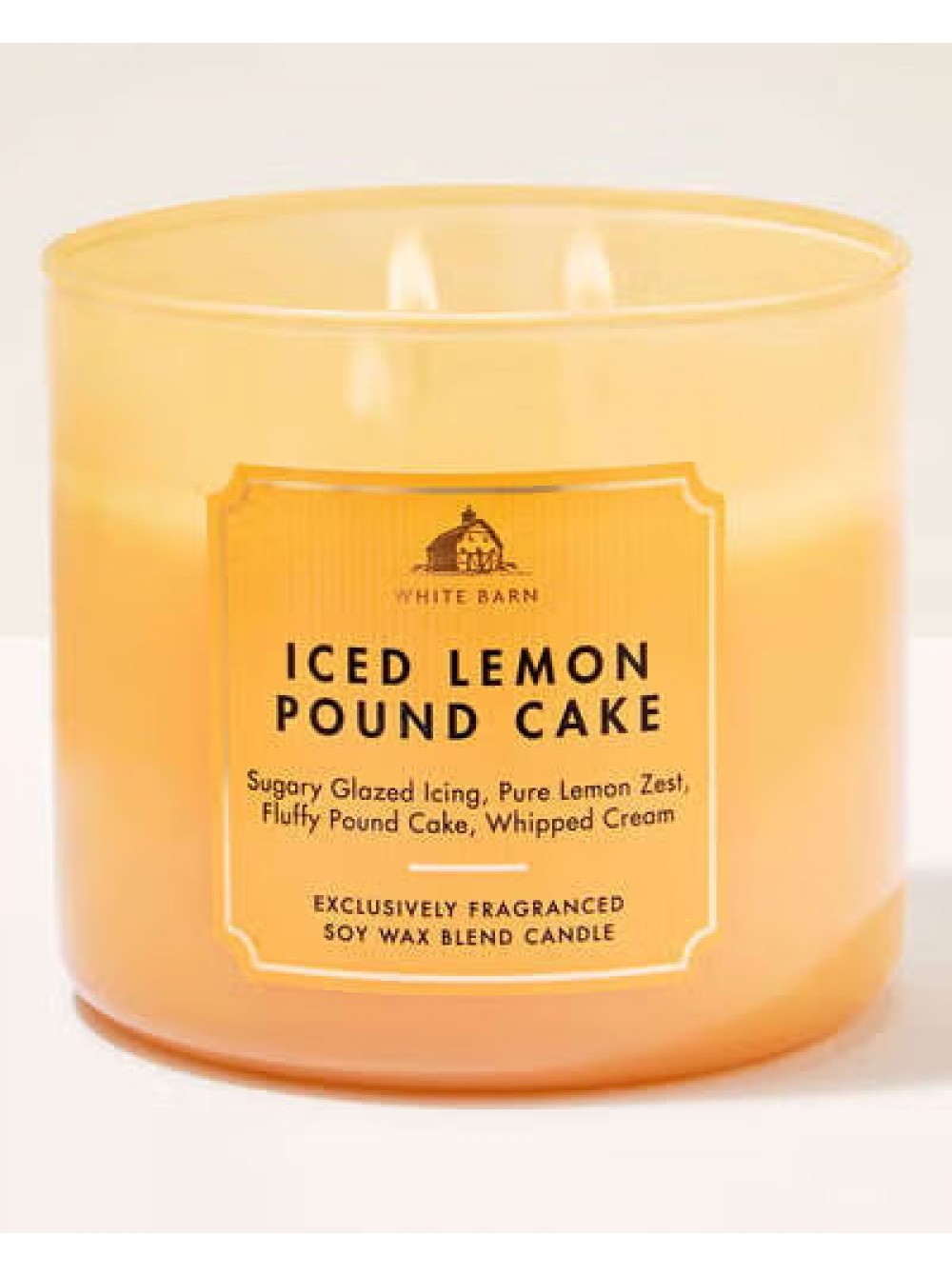 3-x гнітова свічка Bath and Body Works - Iced Lemon Pound Cake 411g
