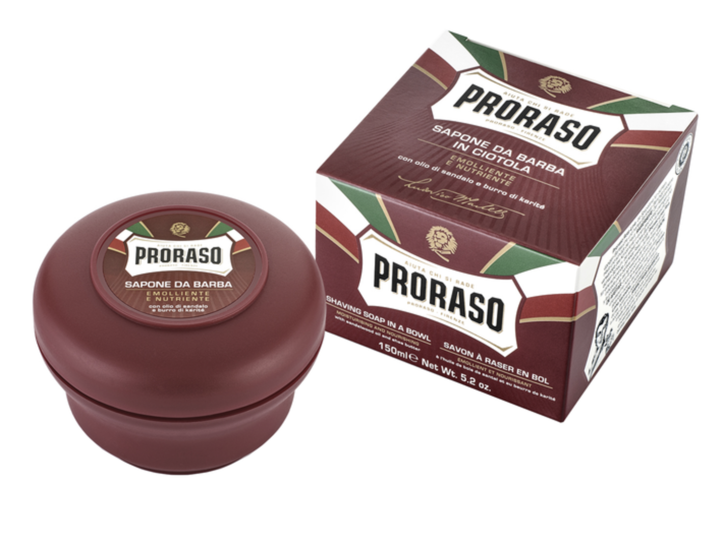 Мило для гоління для жорсткої щетини Proraso Nourish shave soap з маслом Ши 150ml