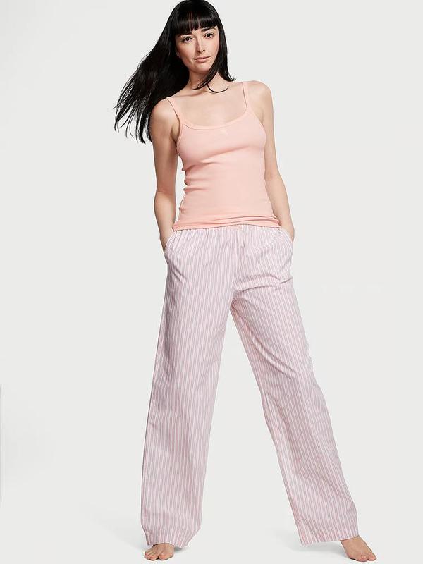 Піжама Victoria's Secret Cotton Tank Tee-Jama Set бавовняна Рожева L short