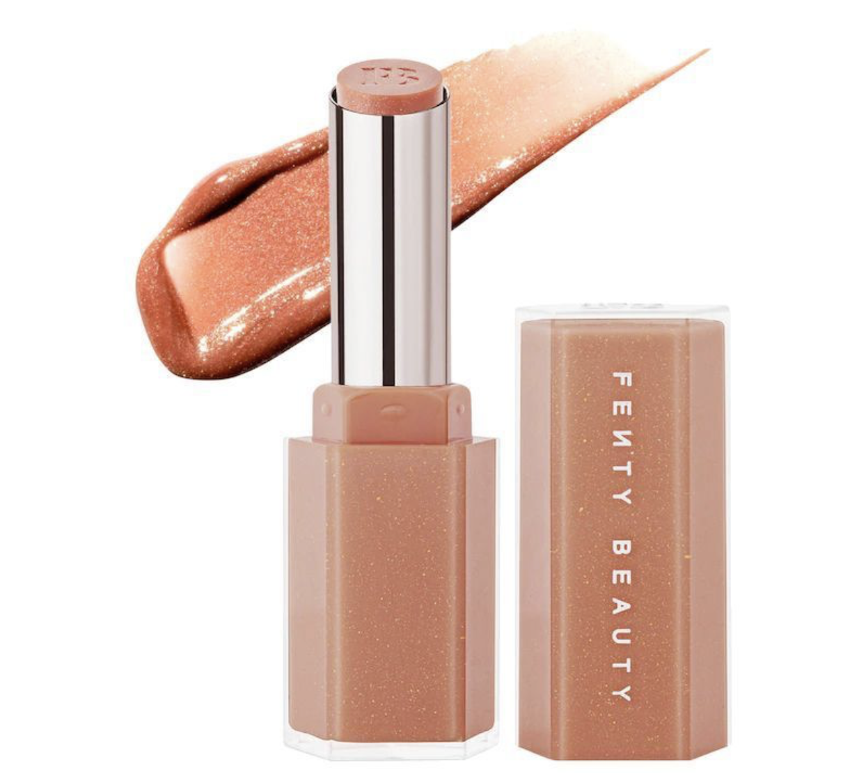 Помада з шиммером Fenty Beauty Gloss Bomb Stix High-Shine Gloss Stick у відтінку Fenty Glow