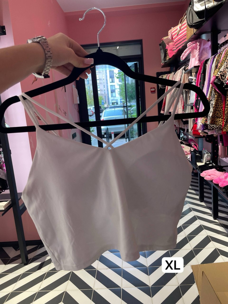 Топ білий Oysho Size XL
