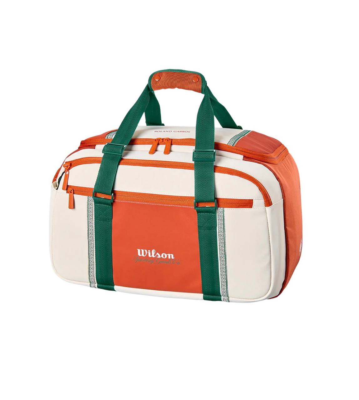 Тенісна сумка Wilson Roland-Garros 2026 Small Duffel colours: Cream/clay/green