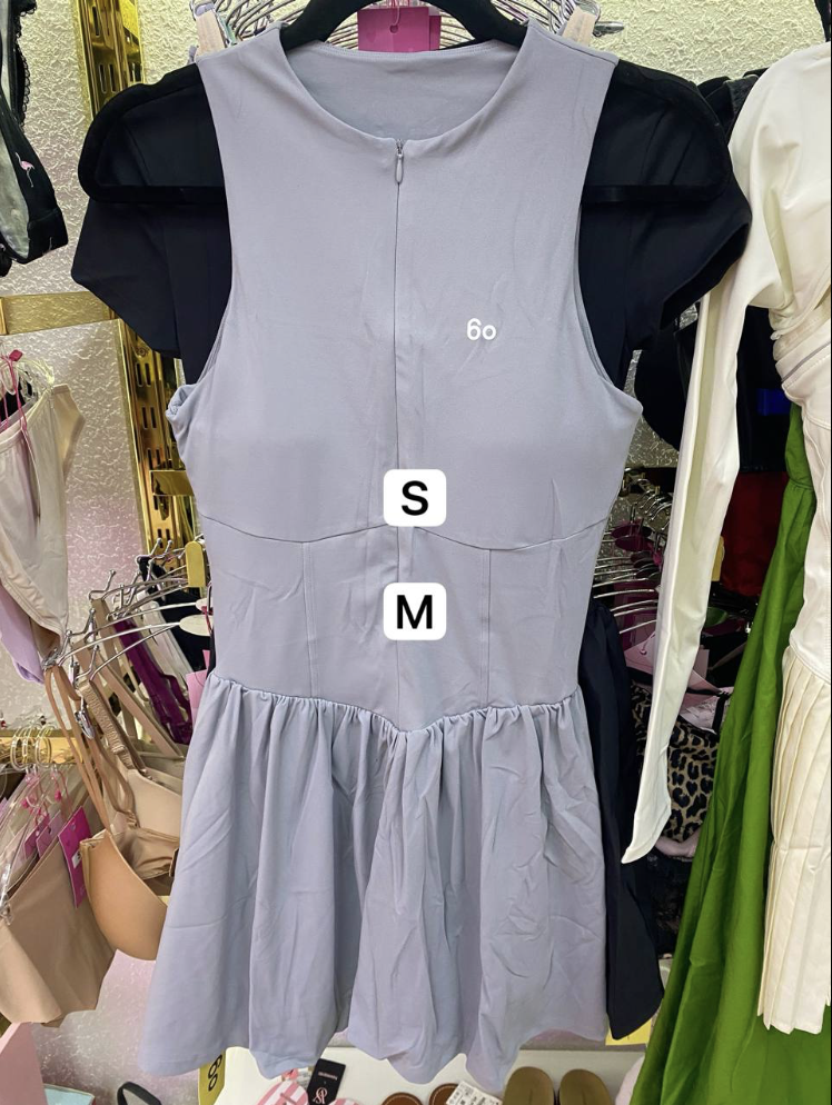 Тенісна сіра сукня Six'o Apparel Size M