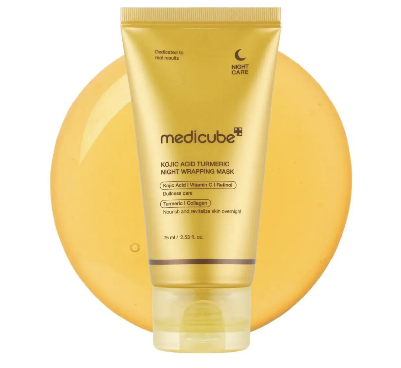 Нічна маска-плівка з койєвою кислотою та куркумою Medicube - Kojic Acid Turmeric Night Wrapping Mask 75ml