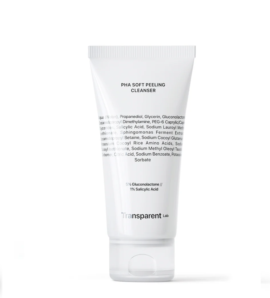 Ніжний засіб для очищення Transparent Lab PHA Soft Peeling Cleanser 60ml