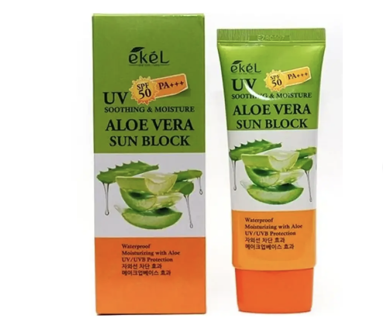 Сонцезахисний крем з алоє EKEL Soothing & Moisture Aloe Vera Sun Block 70ml