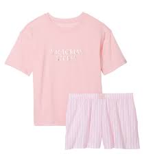 Піжама з шортиками Victoria's Secret із серії Cotton Short - Pretty Blossom Stripes розмір S