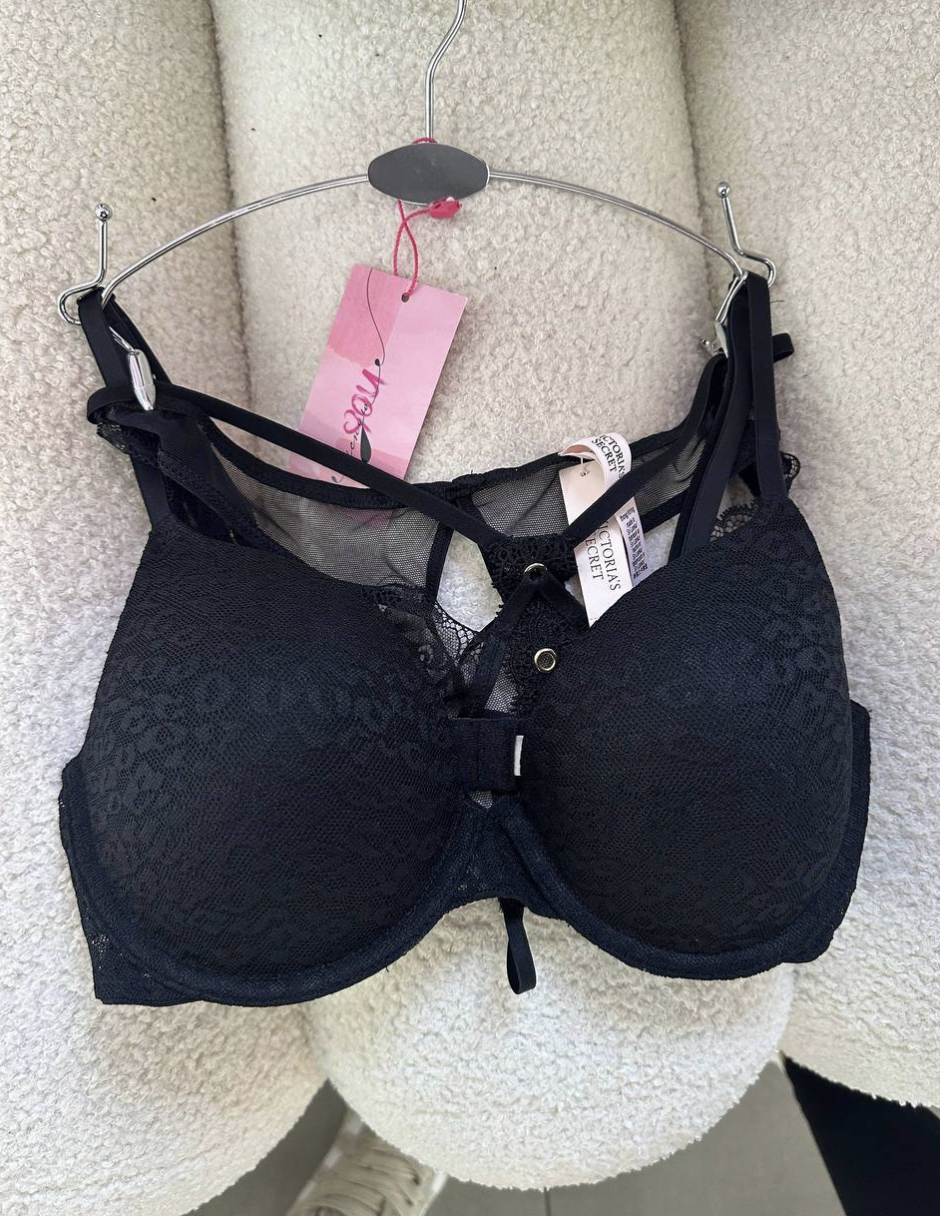 Бюстгальтер чорний Victoria's Secret Sexy Tee Lightly-Lined Demi Bra Size 34C