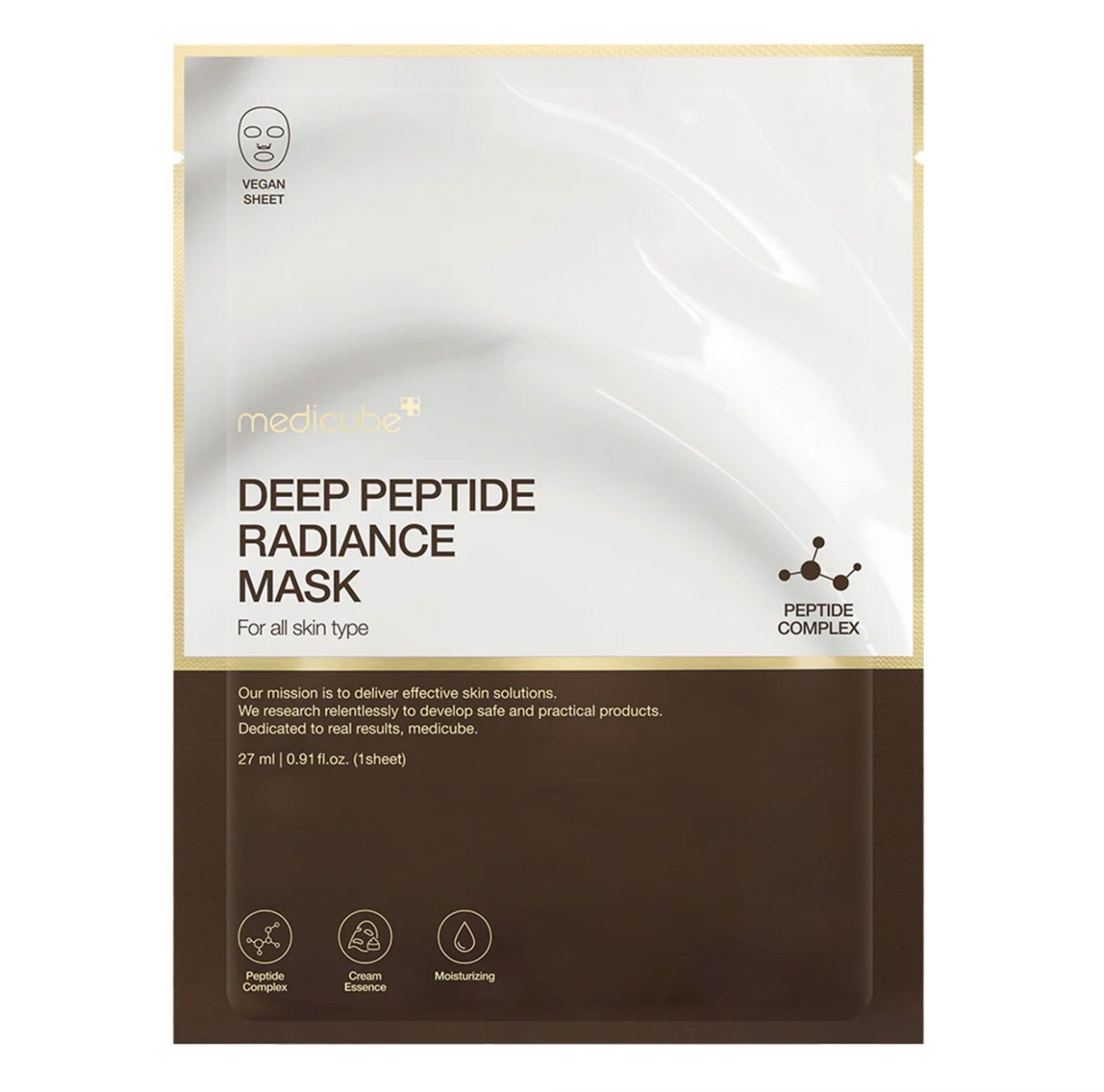 Регенеруюча кремова маска з пептидами Medicube Deep Peptide Radiance Mask 1шт