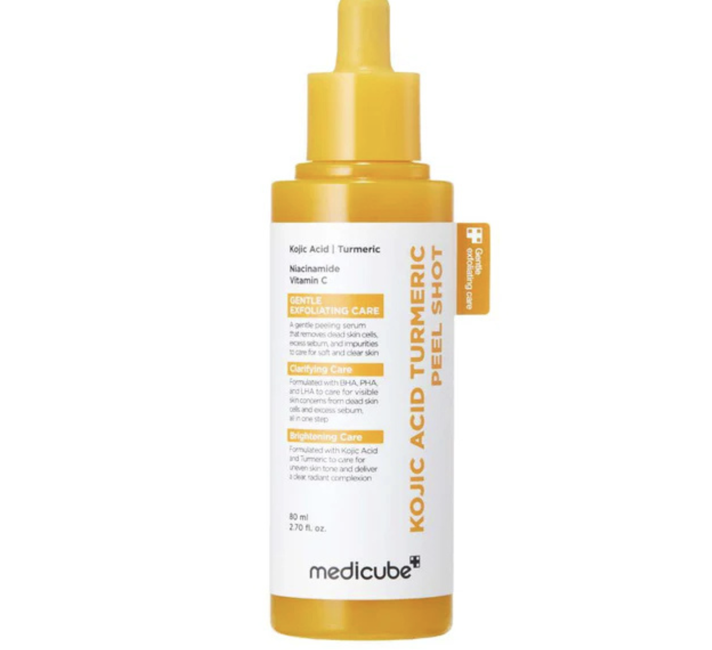 Освітлювальний пілінг з койєвою кислотою та куркумою Medicube Kojic Acid Turmeric Peel Shot 80ml