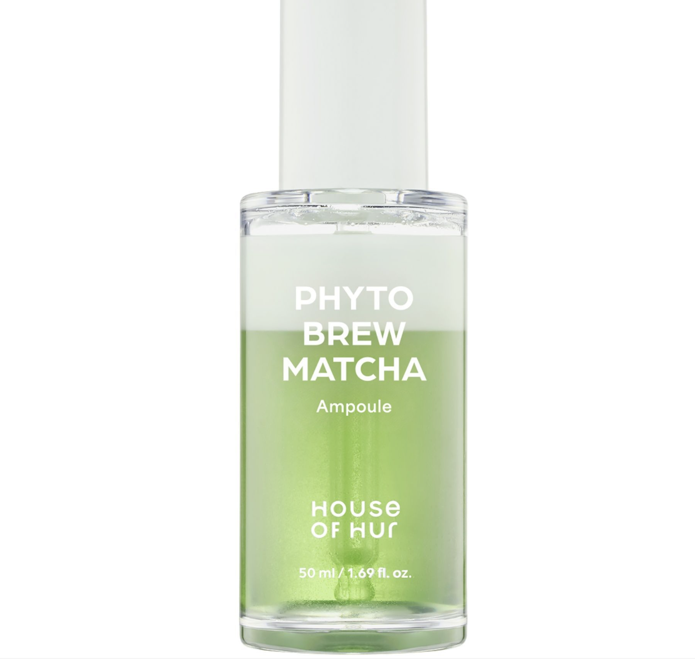 Двофазна ампула для зволоження та сяйва шкіри з екстрактом матча House of Hur Phyto Brew Matcha Ampoule 50ml