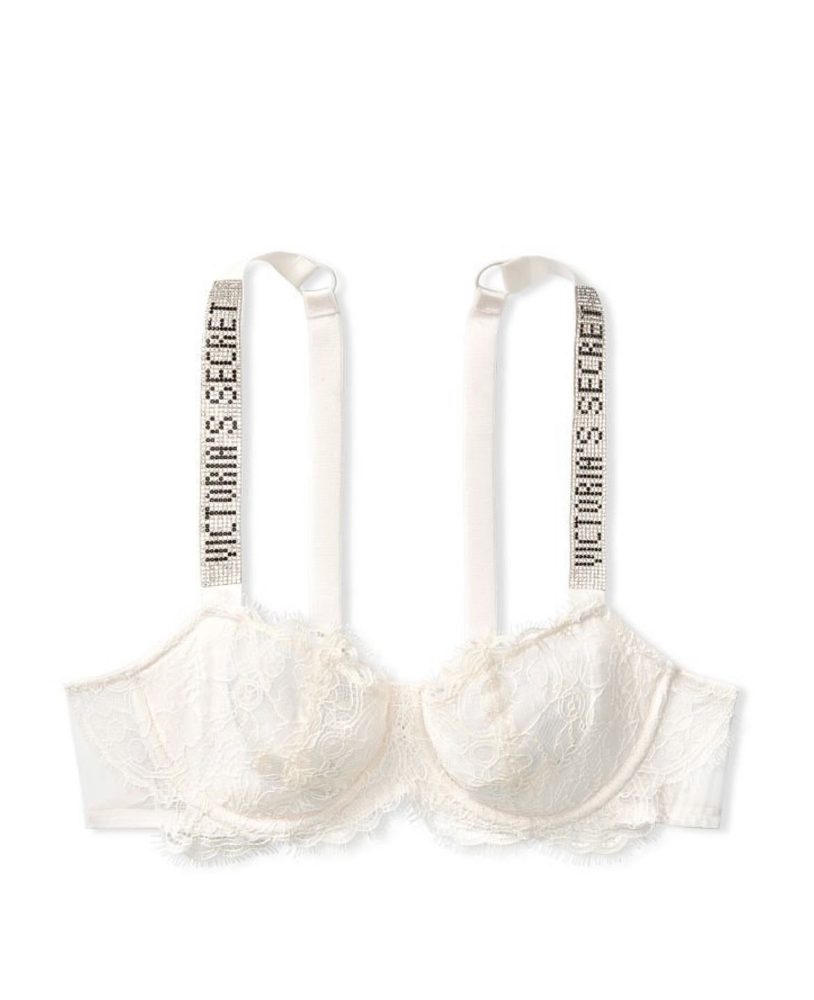 Мереживний Бюст Victoria’s Secret Wicked Unlined Lace Shine Strap Balconette Bra Coconut Milk